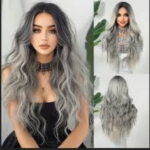 Women'S 26" Long Curly Wavy Synthetic Wig Heat Resistant High Temperature Fiber - Picture 2 of 16